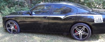 2006 to 2010 Dodge Charger Front Body-line Stripes